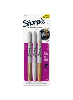 Fine Marker Point Type - Gold, Silver, Bronze Alcohol Based Ink - 3 / Pack - san1823815